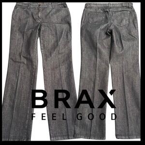 BRAX Black Slim Line Straight Leg Jeans (10)